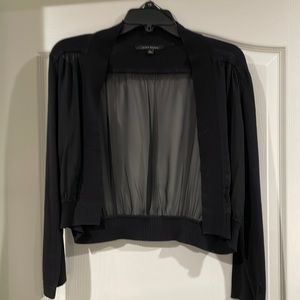 NWT Alex Marie Sheer Back Shrug Sweater L